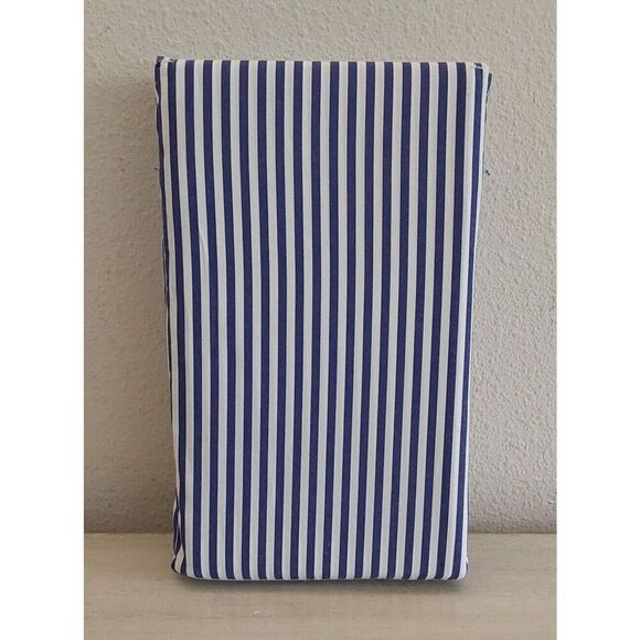 Ralph Lauren Organic Shirting Stripe 100% Cotton Two King Pillowcases Blue White - Picture 4 of 11